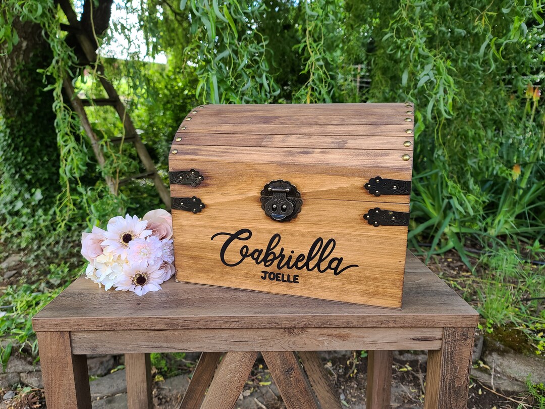Personalized graduation card chest with locking and slot options, gift for graduate, college grad keepsake gift, dorm room decor | MakerPlace by Michaels Personalized graduation card chest with locking and slot options, gift for graduate, college grad keepsake gift, dorm room decor | MakerPlace by Michaels